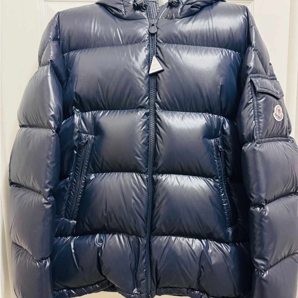Moncler Dark Blue Quilted Jacket